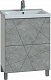 Vigo Мебель для ванной Geometry 2-700 белая/бетон – фотография-33